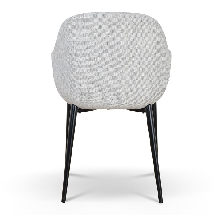Fabric Dining chair - Silver Grey (Set of 2)