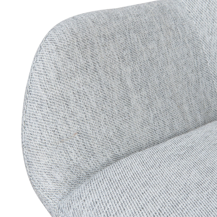 Fabric Dining chair - Silver Grey (Set of 2)