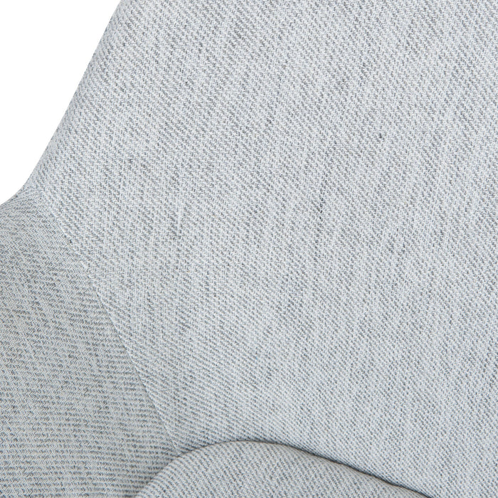 Set of 2 - Lynton Fabric Dining chair - Silver Grey