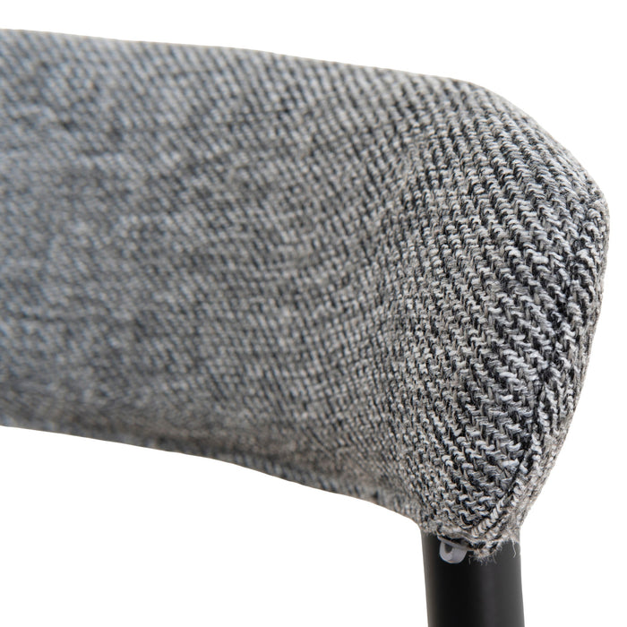 Set of 2 - Oneal Fabric Dining Chair - Lava Grey