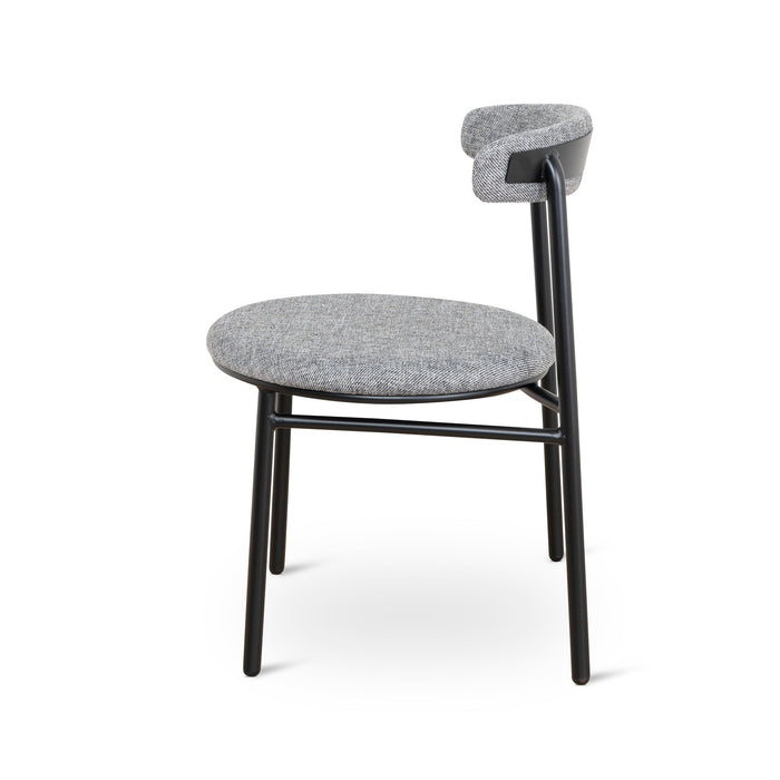 Set of 2 - Oneal Fabric Dining Chair - Lava Grey
