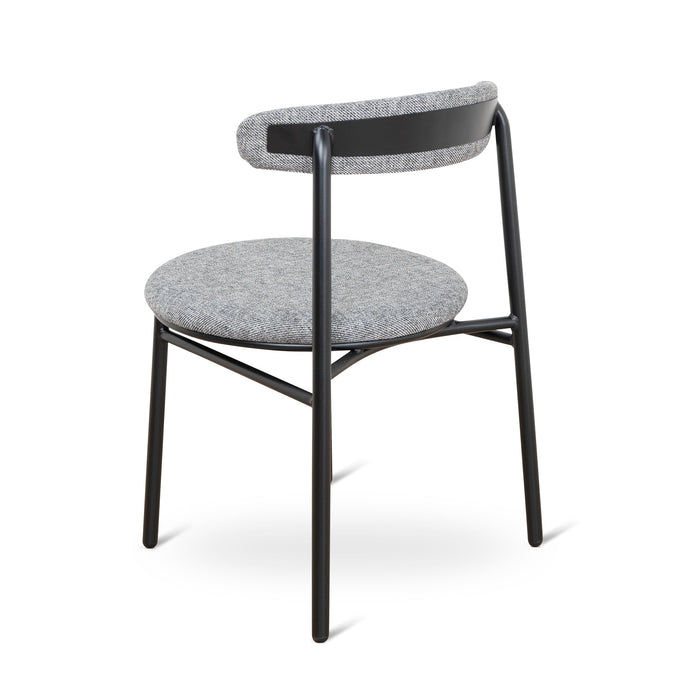 Set of 2 - Oneal Fabric Dining Chair - Lava Grey