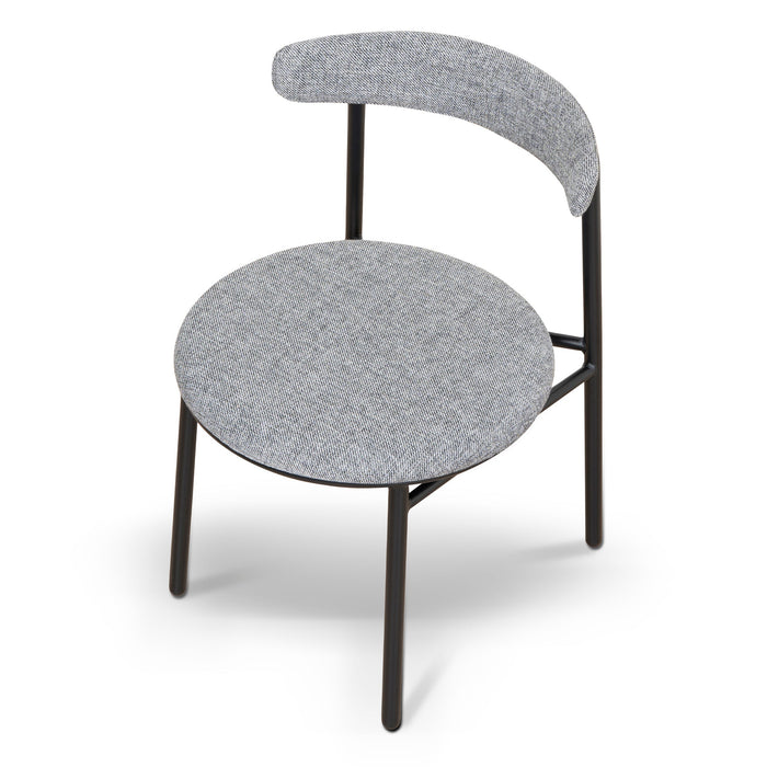 Set of 2 - Oneal Fabric Dining Chair - Lava Grey