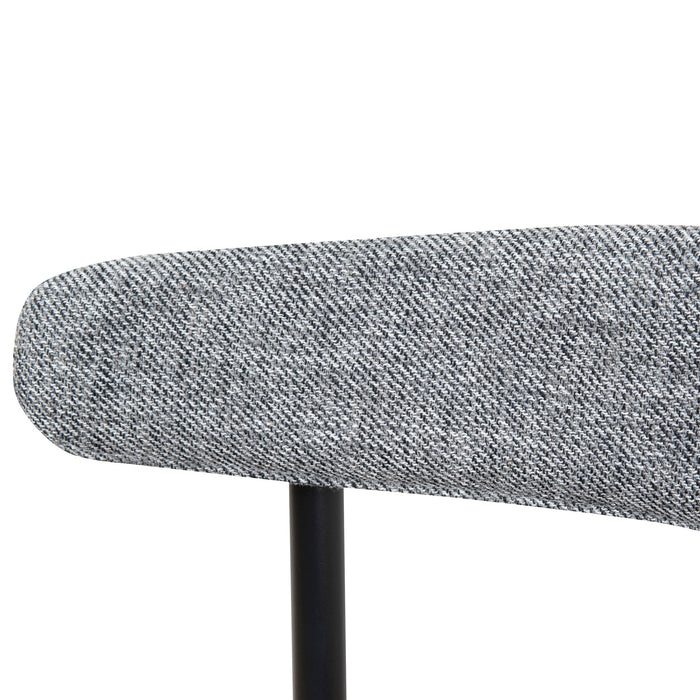 Set of 2 - Oneal Fabric Dining Chair - Lava Grey