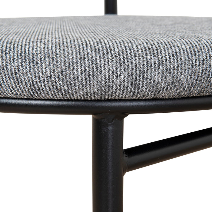 Set of 2 - Oneal Fabric Dining Chair - Lava Grey