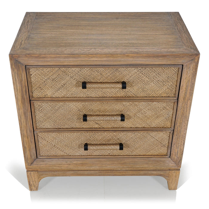 Cypress 3 Drawer Bedside