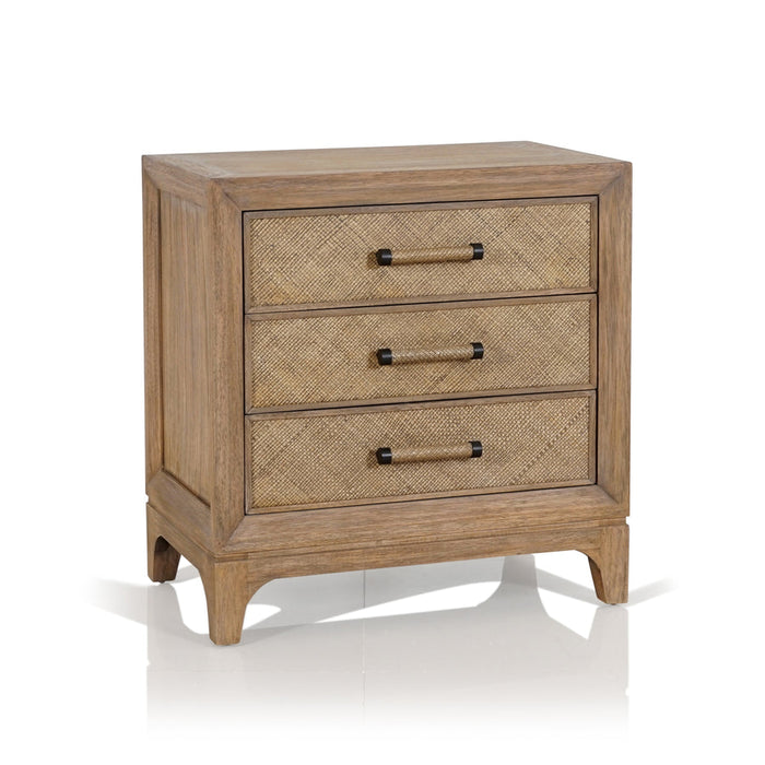 Cypress 3 Drawer Bedside