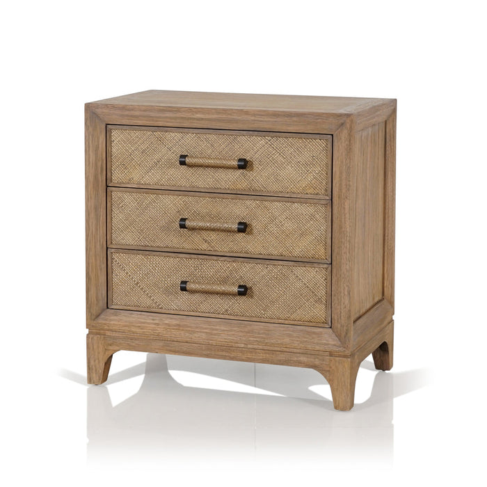 Cypress 3 Drawer Bedside