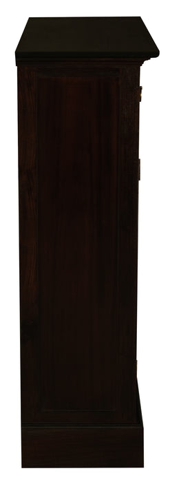 Tasmania 3 Drawer Small Display Cabinet (Chocolate)