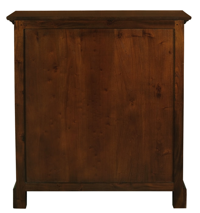 Tasmania 3 Drawer Small Display Cabinet (Mahogany)