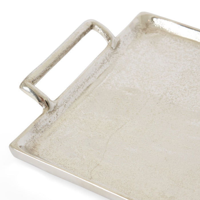 Dixson Rectangular Tray Large - Nickel