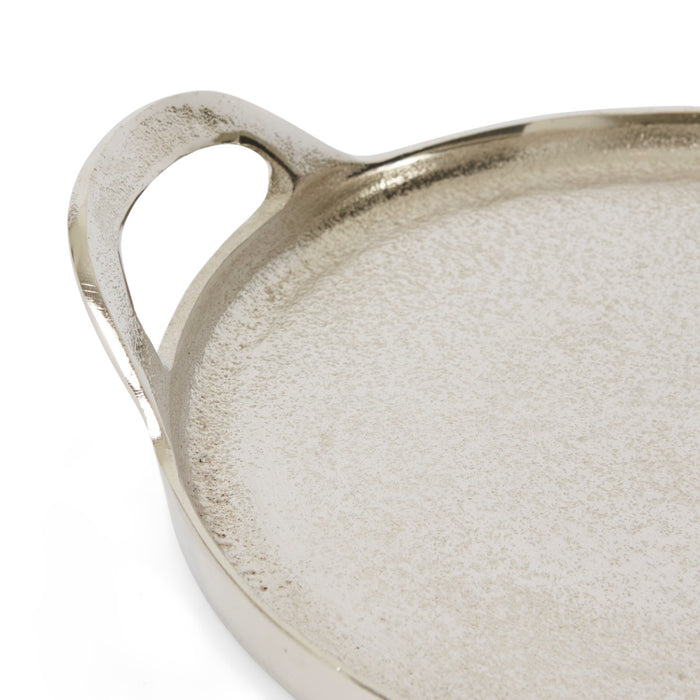 Dixson Round Tray Small - Nickel