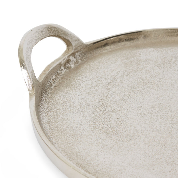 Dixson Round Tray Medium - Nickel