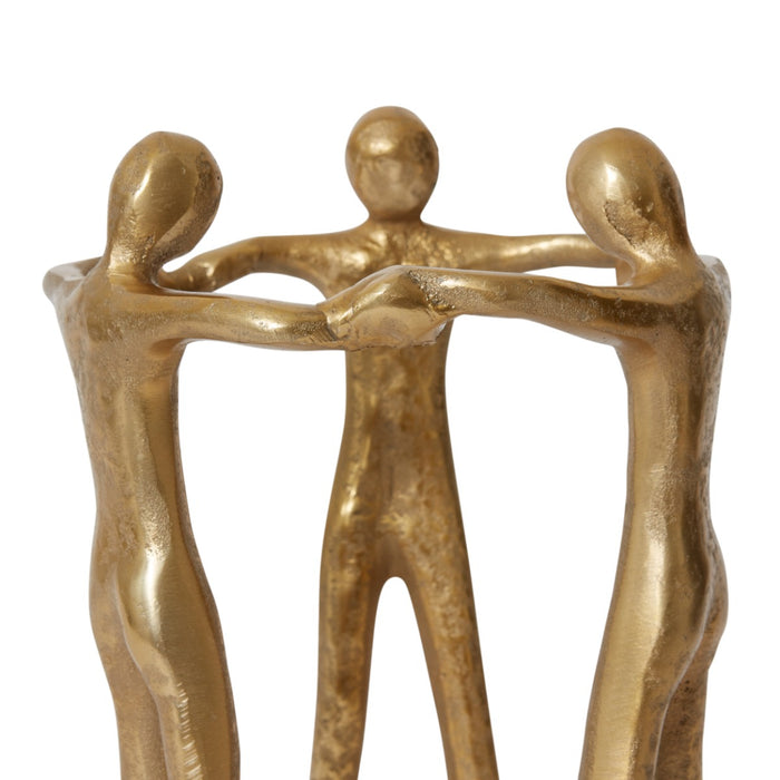Friendship Sculpture - Antique Gold, 37cm (H)