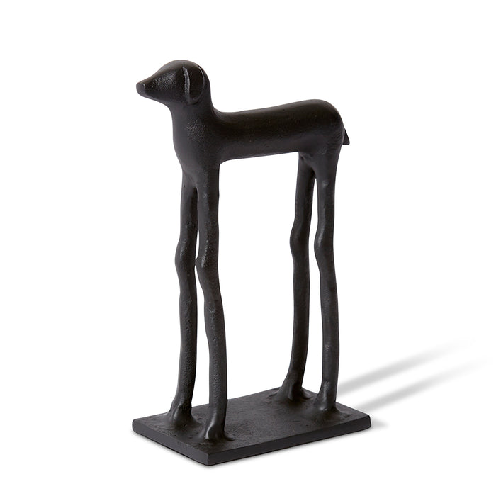 Deka Dog Sculpture - Black, 20cm (H)