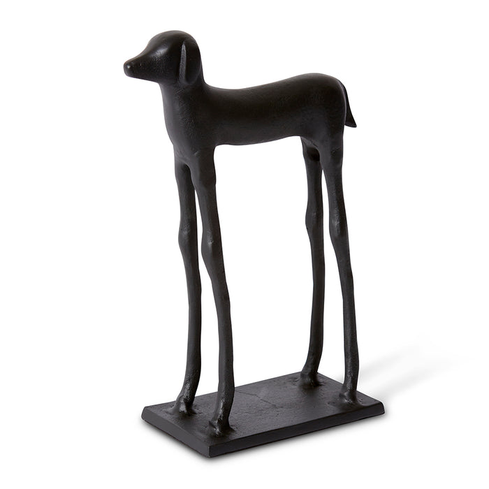 Deka Dog Sculpture - Black, 29cm (H)