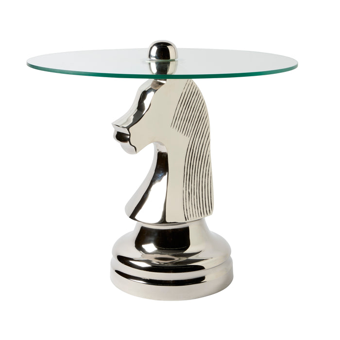 Knight Table - Aluminium, 46cm W