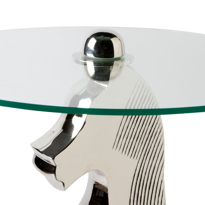 Knight Table - Aluminium, 46cm W
