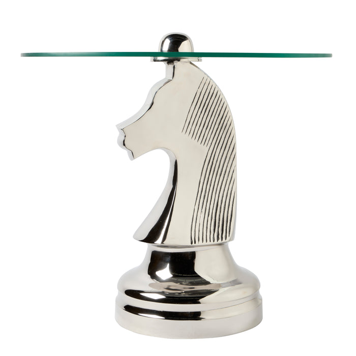 Knight Table - Aluminium, 46cm W