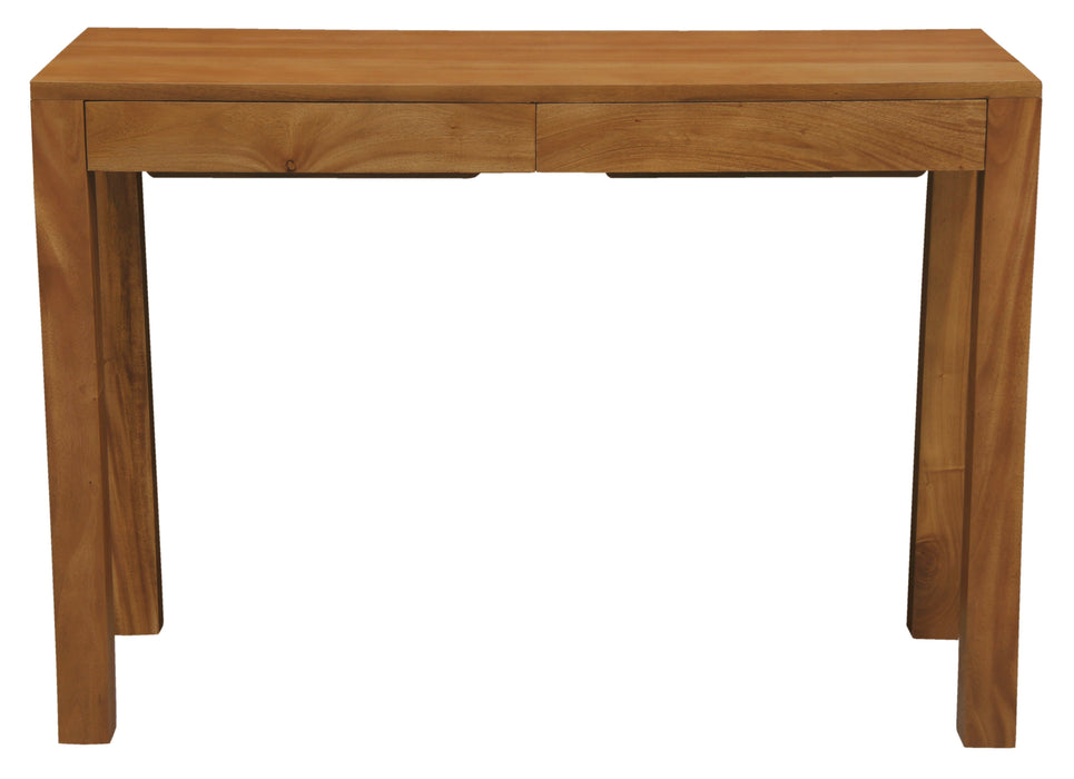 Amsterdam 2 Drawer Desk (Light Pecan)