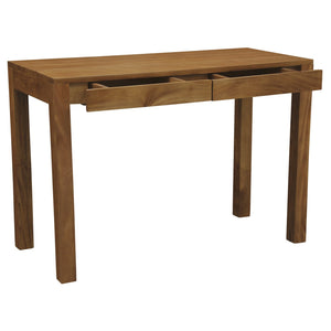 Amsterdam 2 Drawer Desk (Light Pecan)