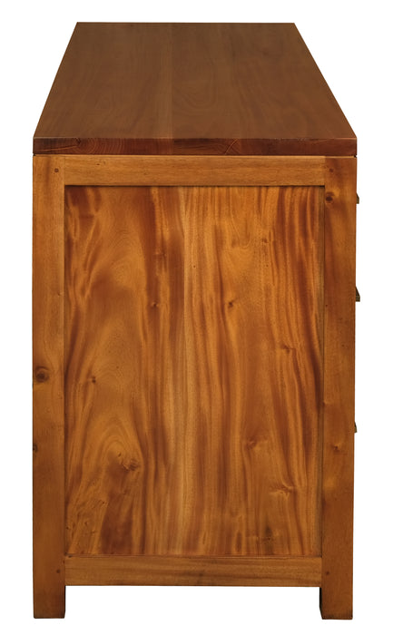 Paris 3 Drawer Office Desk (Light Pecan)