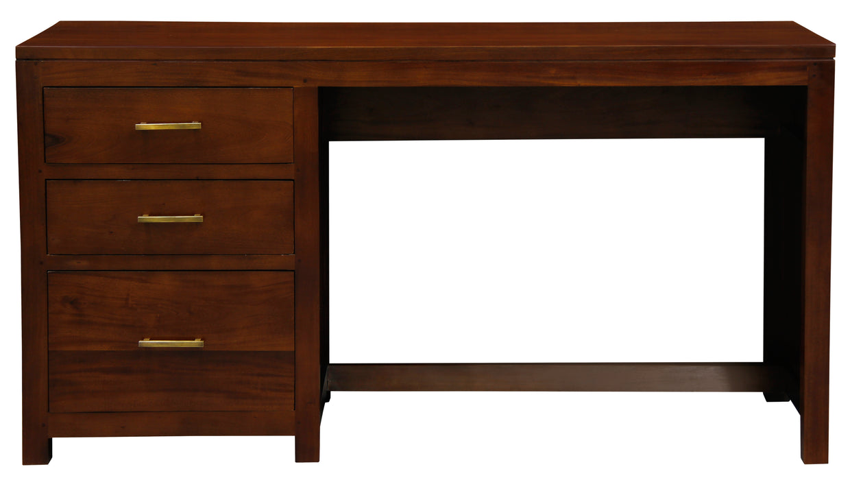 Paris 3 Drawer Office Desk (Mahogany)