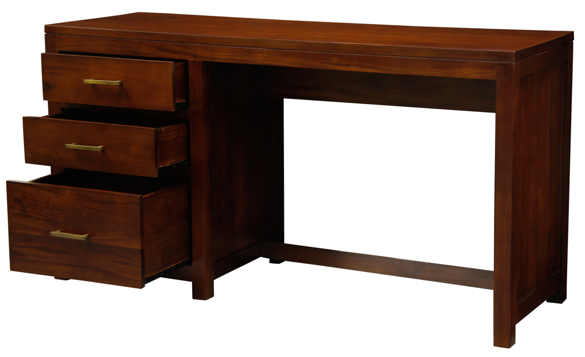 Paris 3 Drawer Office Desk (Mahogany)