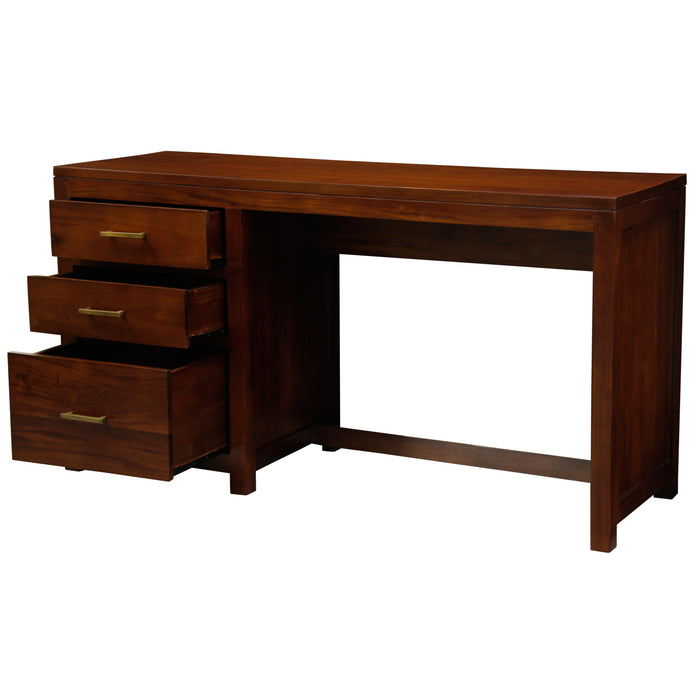 Paris 3 Drawer Office Desk (Mahogany)