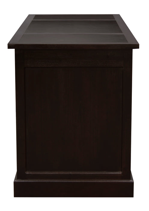 Tasmania Leatherette Executive Desk (Chocolate)