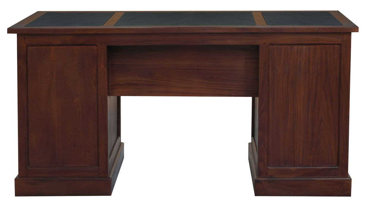 Tasmania Leatherette Executive Desk (Mahogany)