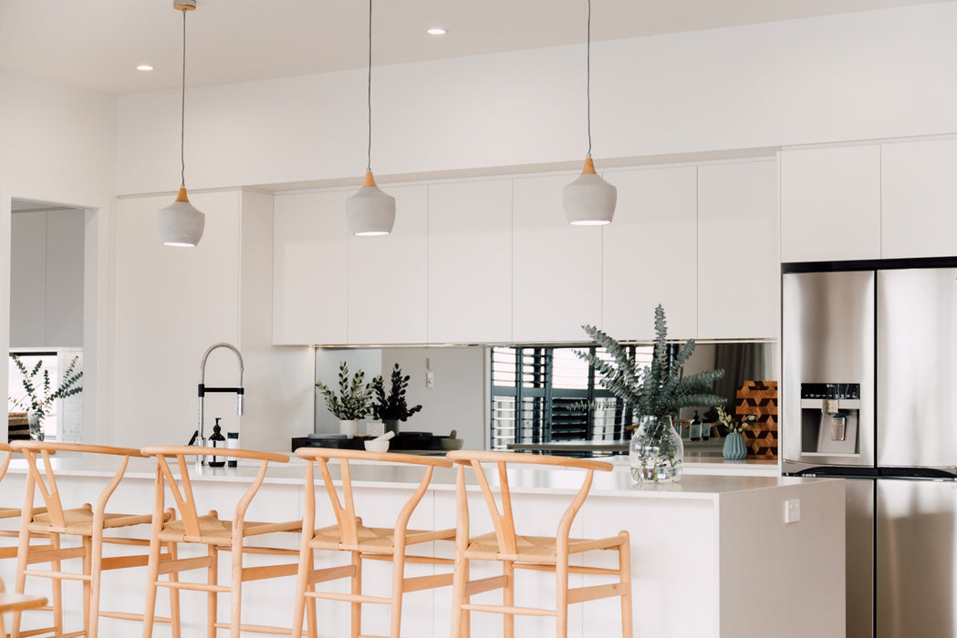 Wishbone Counter Stool - Natural Oak Tan Cord