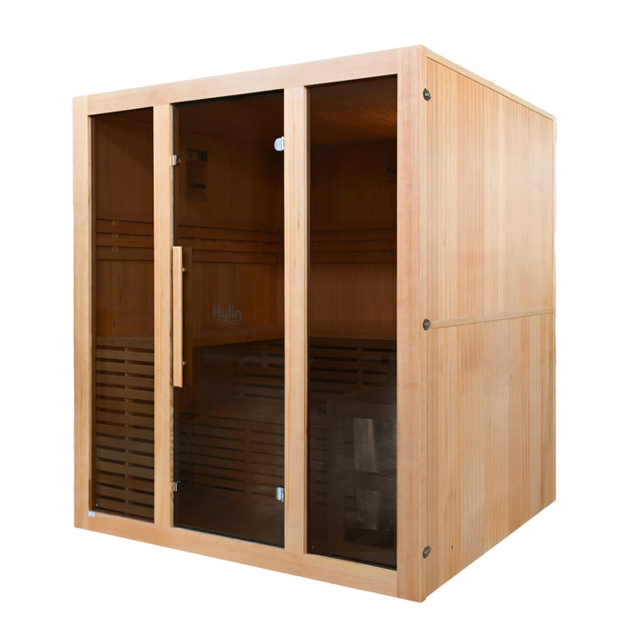 Kylin Traditional Indoor Steam Sauna Room 4 Person QD-EA4