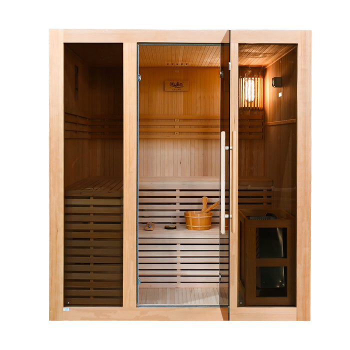 Kylin Traditional Indoor Steam Sauna Room 4 Person QD-EA4