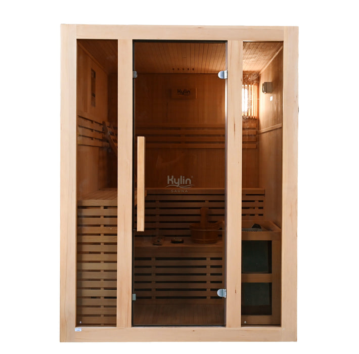 Kylin Traditional Indoor Steam Sauna Room 3 Person QD-EA3D