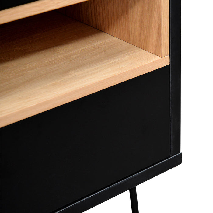 CST2127-KD Bedside Table - Black