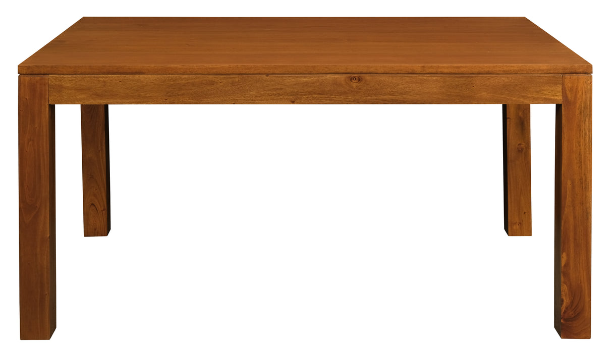 Amsterdam Solid Mahogany Timber Dining Table 120 x 70 cm (Light Pecan)