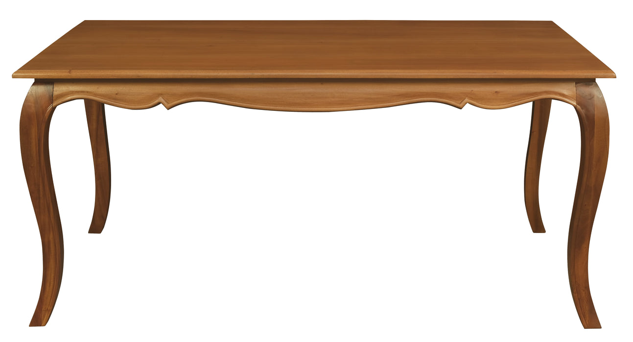 French Provincial Dining Table 160 x 85 cm (Light Pecan)