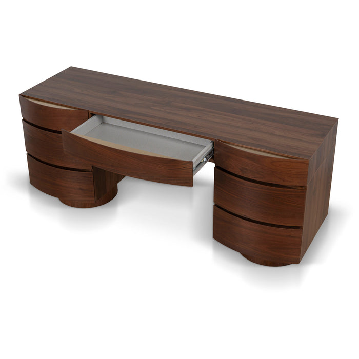 Dorit Home Office Desk - Dressing Table - Walnut