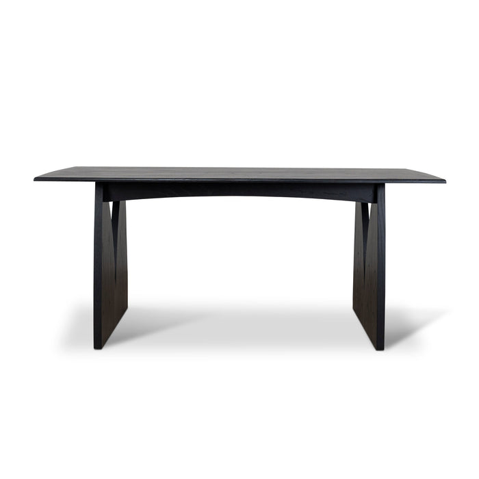 Amano 1.8m Elm Dining Table - Full Black