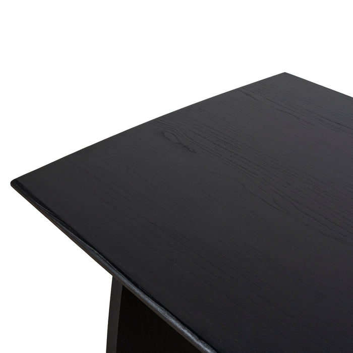 Amano 1.8m Elm Dining Table - Full Black