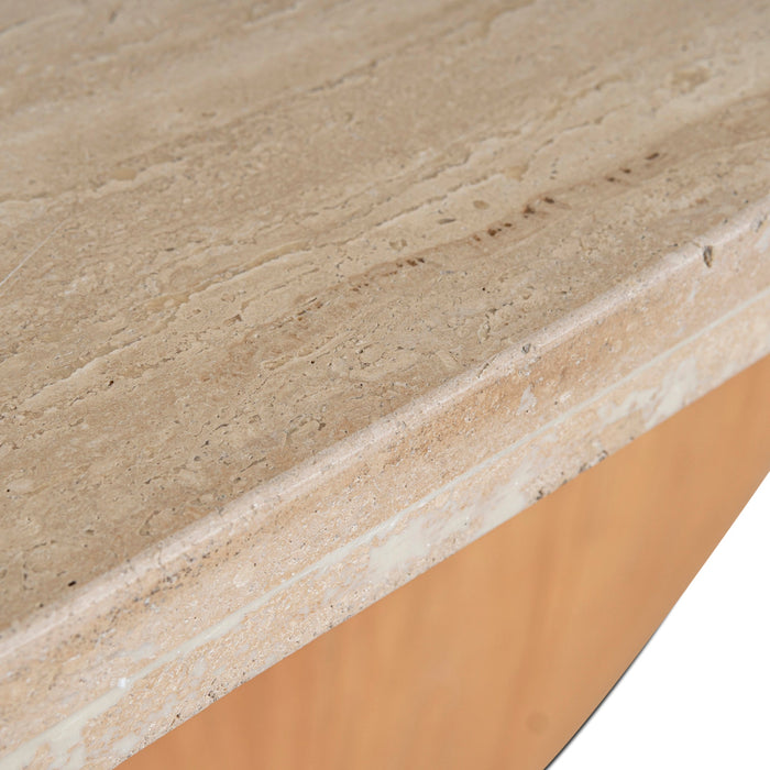 2.8m Travertine Dining Table - Natural