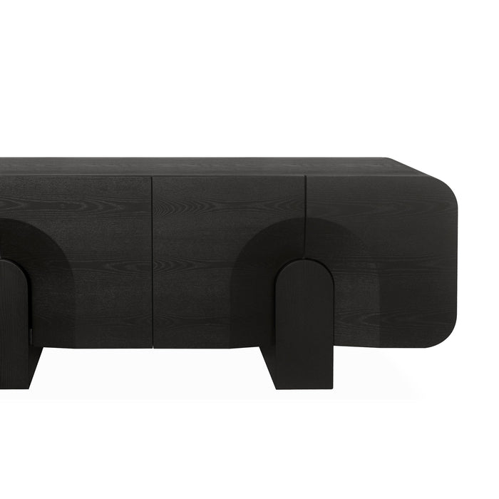 Alisha 2.1m Buffet Unit - Textured Espresso Black