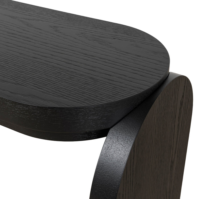 Alisha 1.7m Console Table - Textured Espresso Black