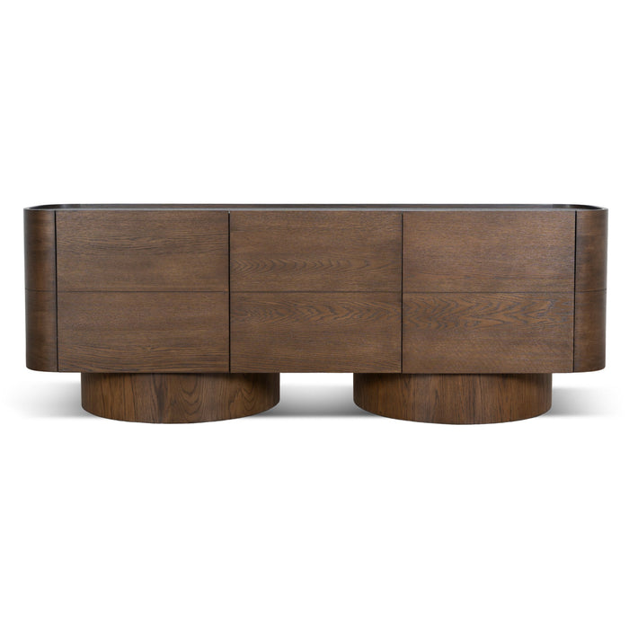 Gidon 2.2m Buffet Unit - Caramel Oak