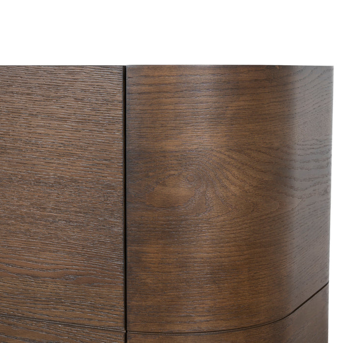 Gidon 2.2m Buffet Unit - Caramel Oak