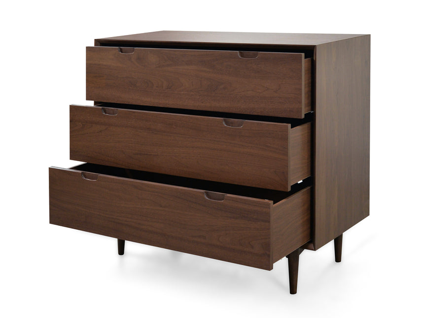 Calibre Furniture Asta 3 Drawer Chest Scandinavian Design