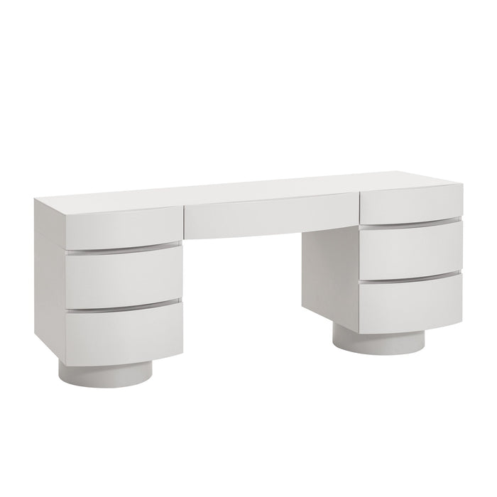 Dorit Home Office Desk - Warm Grey
