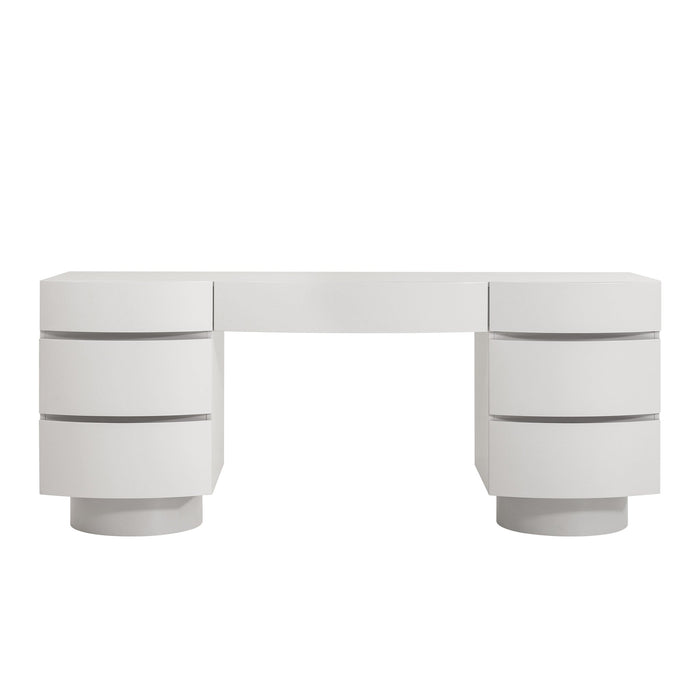 Dorit Home Office Desk - Warm Grey