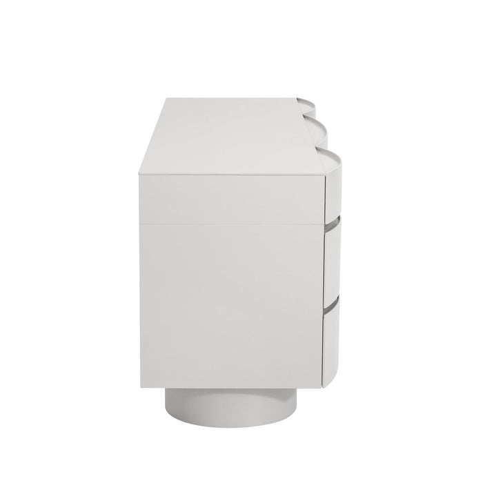Dorit Home Office Desk - Warm Grey